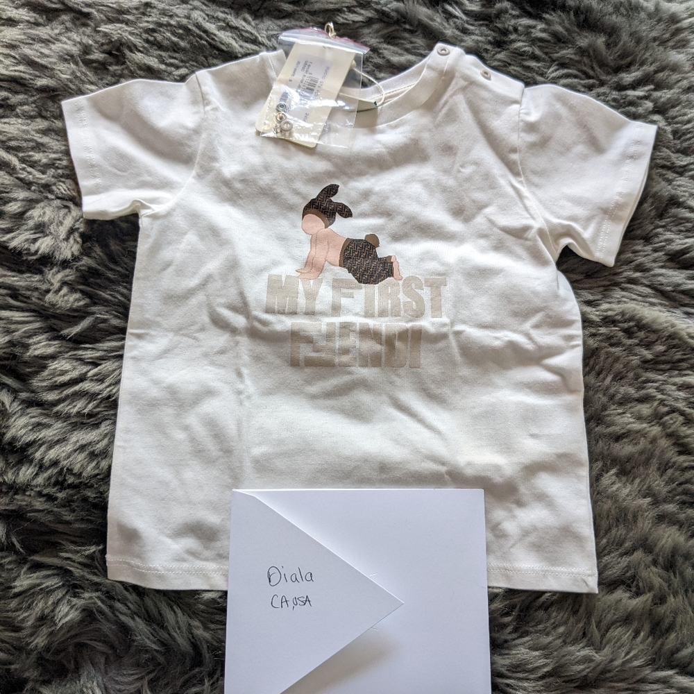 Fendi "My First Fendi" T-shirt.